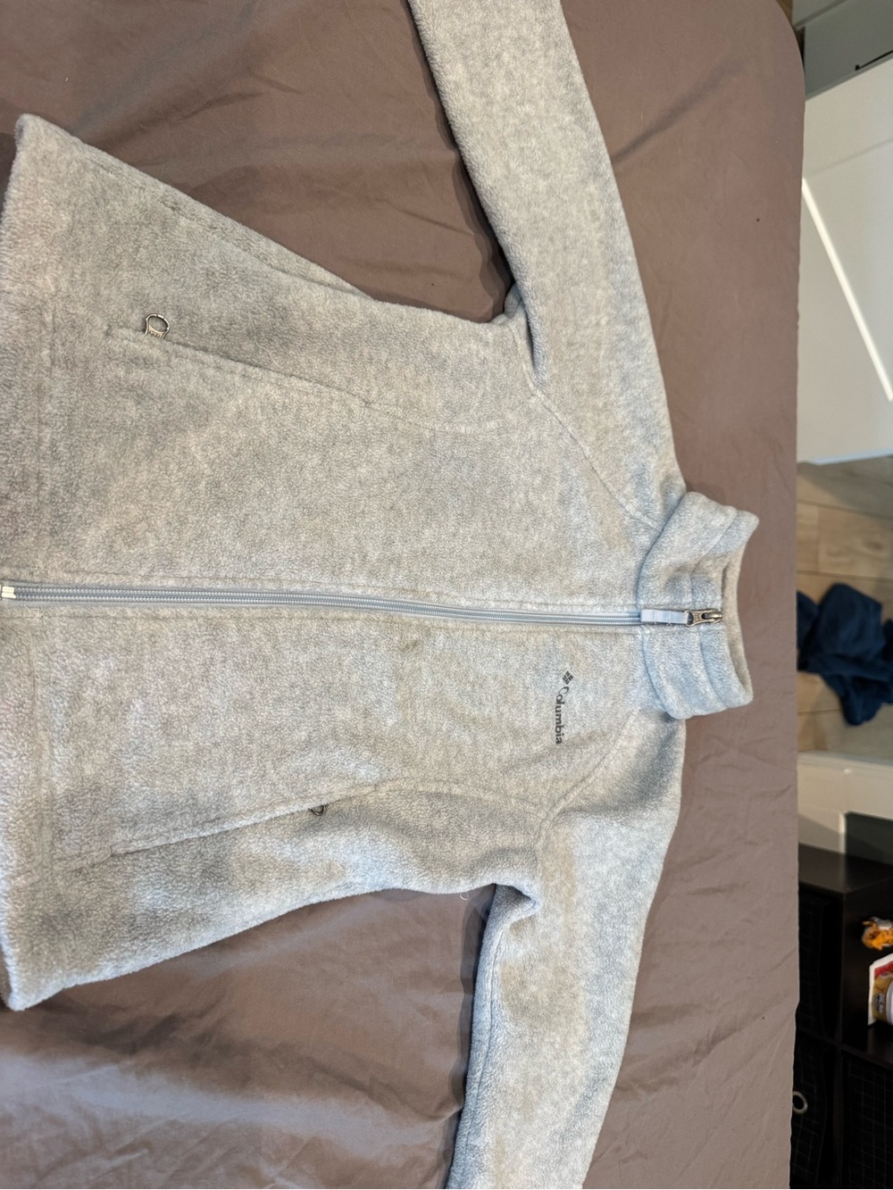 Columbia Light Gray Fleece Jacket